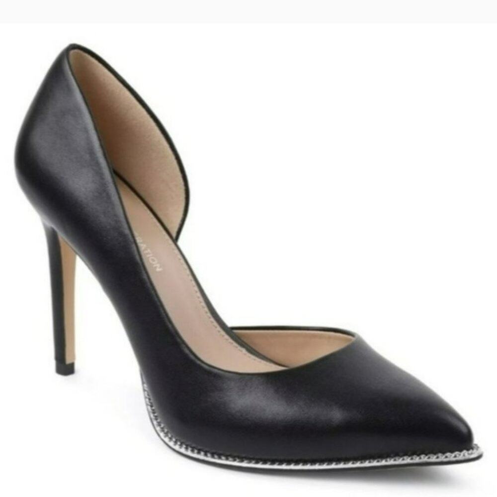 BCBGeneration Harnoy D’Orsay Pump Black Pointed Toe Stiletto Heels Party Size 5